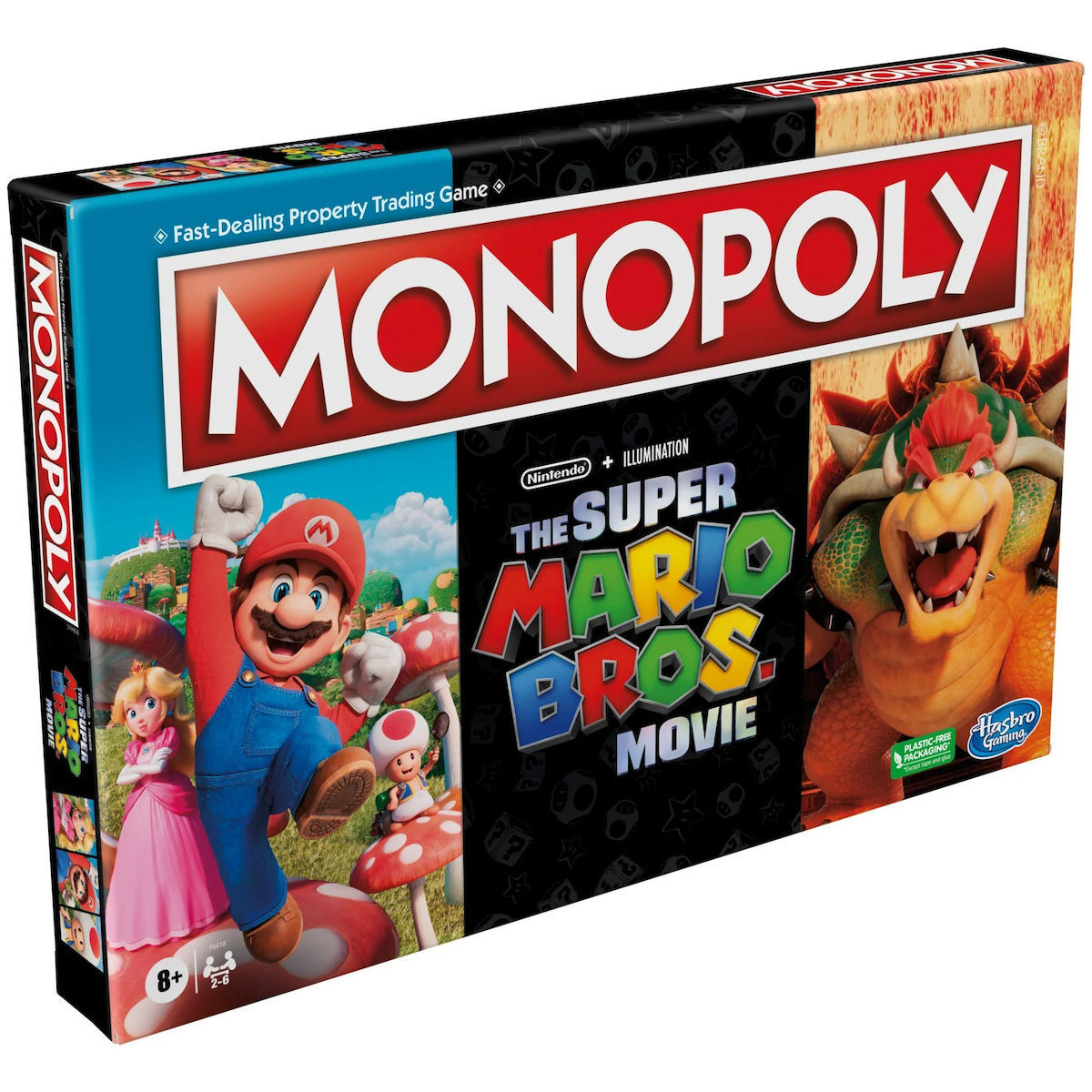 Hasbro Επιτραπέζιο Παιχνίδι Monopoly - Super Mario Movie (Ελληνική Έκδοση) για 2-6 Παίκτες 8+ Ετών
