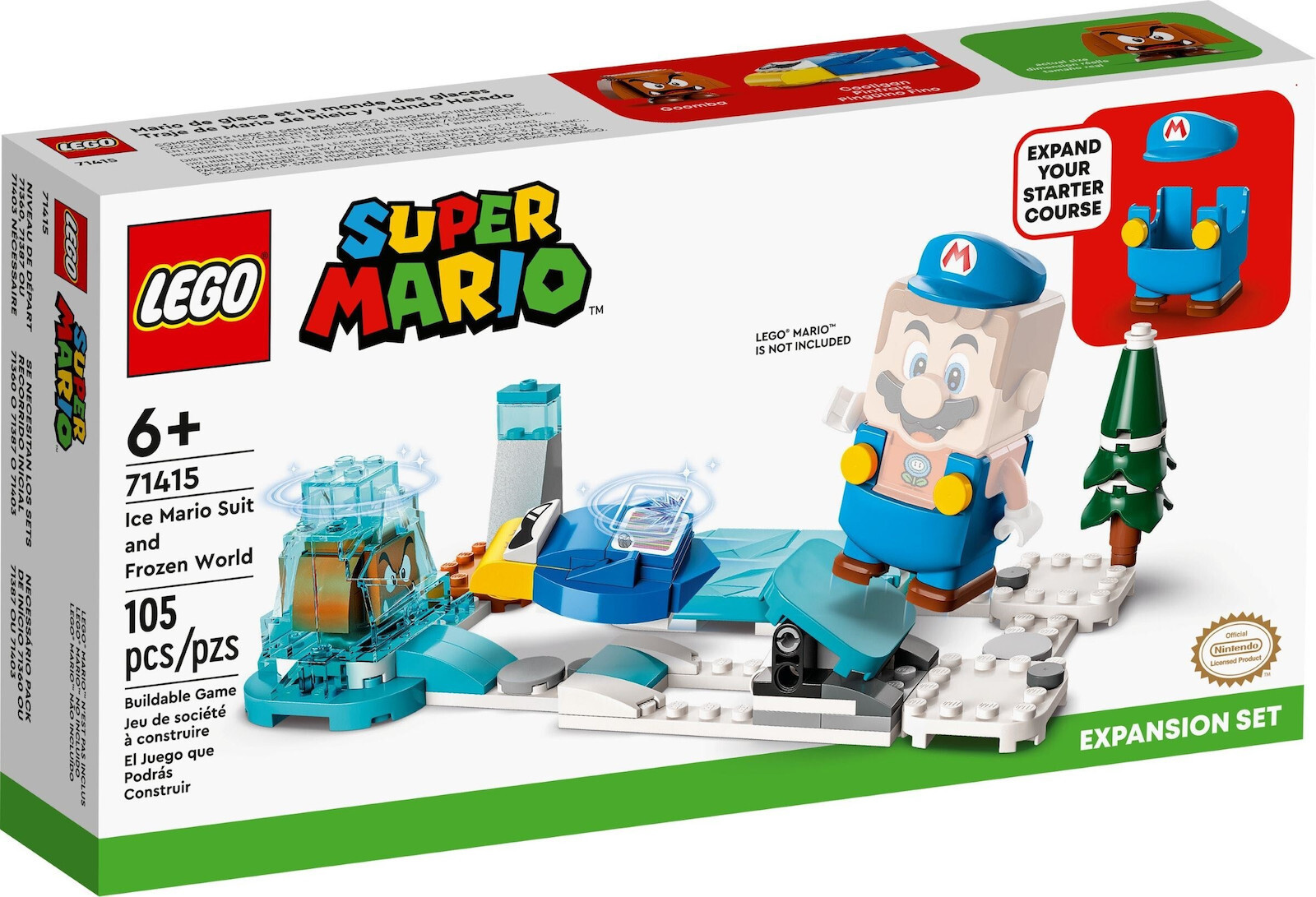 Lego Super Mario Ice Mario Suit and Frozen World Expansion Set για 6+ ετών