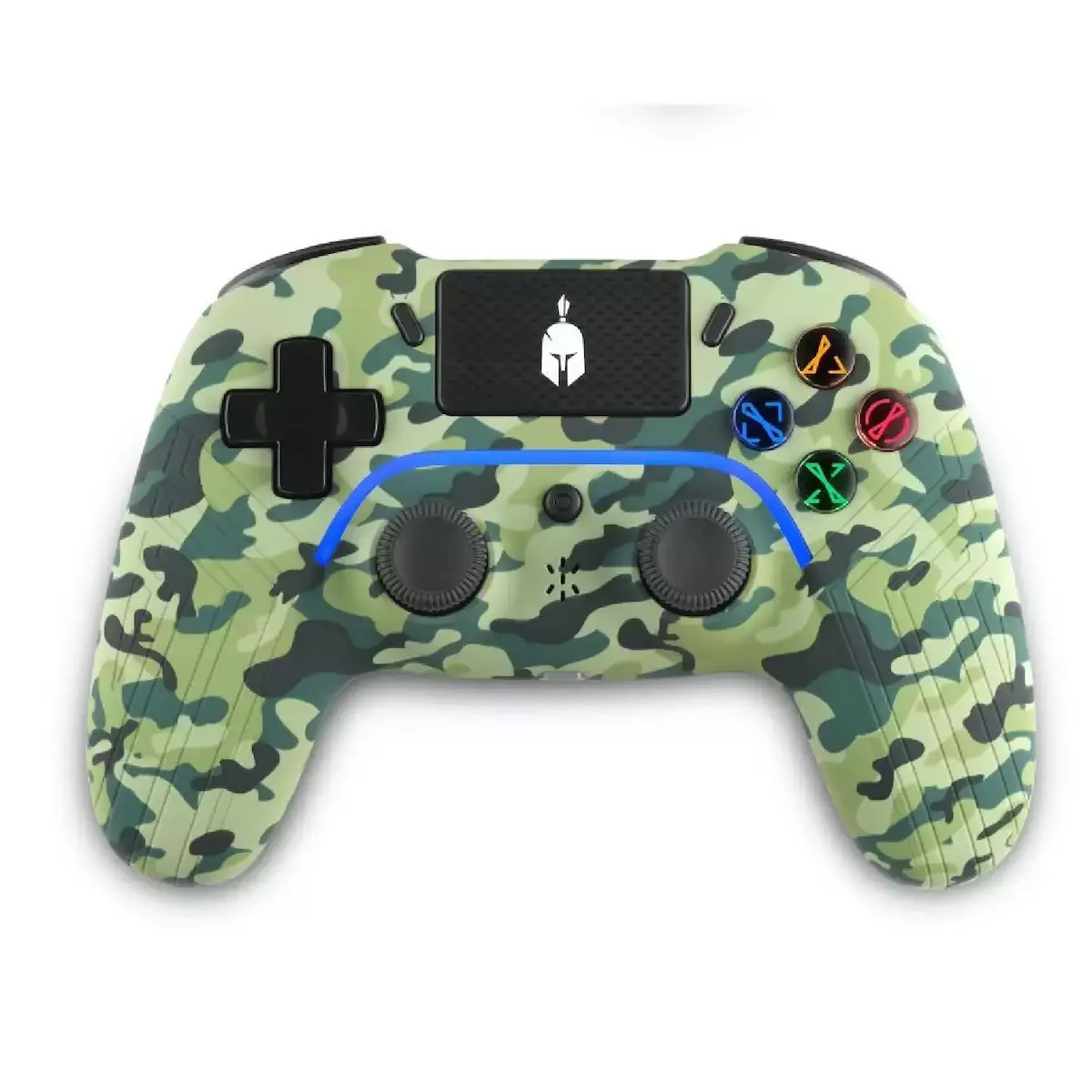 Spartan Gear Aspis 4 Ασύρματο Gamepad για PC / PS4 Green Camo