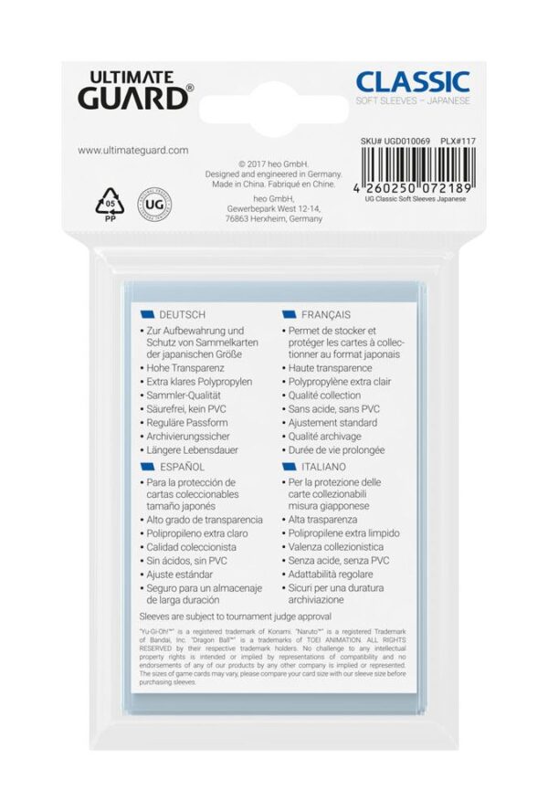 Ultimate Guard Japanese Soft Card Sleeves (100) - Image 2