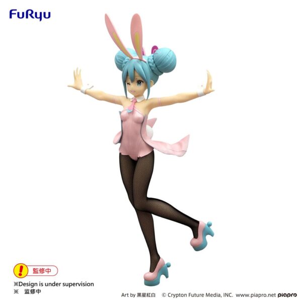 Hatsune Miku BiCute Bunnies PVC Statue Wink Pearl Pink Color Ver. 30 cm - Image 2
