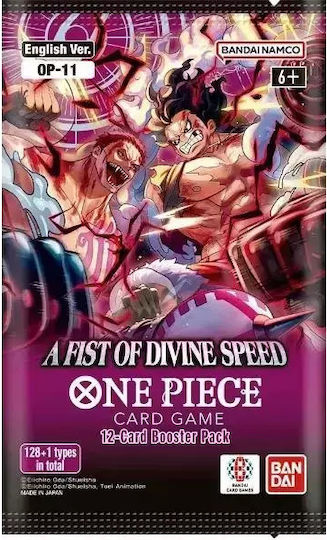 One Piece TCG A Fist of Divine Speed Booster Pack (OP-11) (12 Κάρτες)
