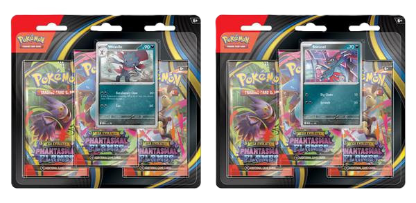 Pokemon TCG ME02 Phantasmal Flames 3-Booster Blister