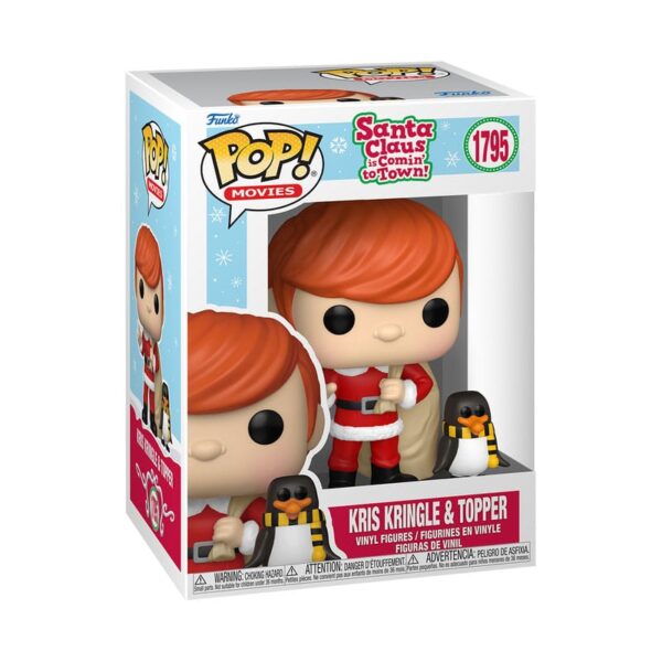 Funko Pop! Movies Santa Claus is Coming to Town 1795 Kris Kringle & Topper - Image 2