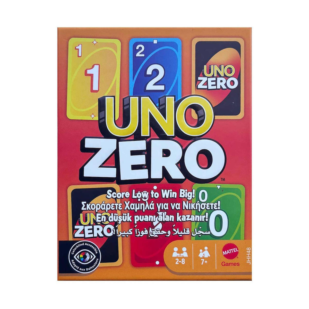 Mattel UNO Zero Επιτραπέζιο Παιχνίδι 7+ Ετών για 2+ Παίκτες