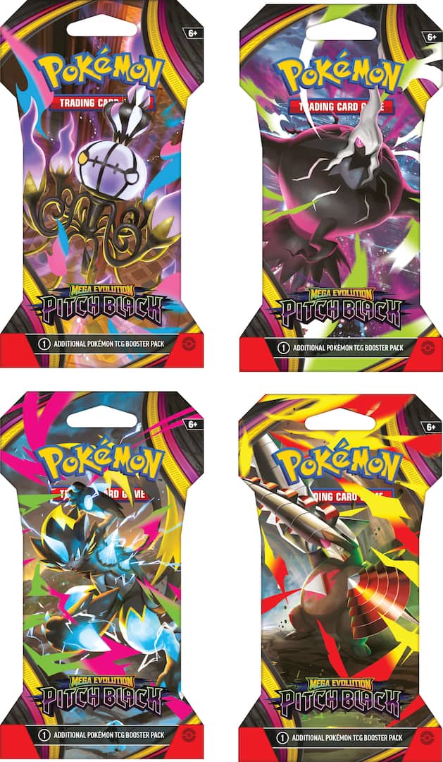 Pokémon TCG ME5.0 Pitch Black Sleeved Booster (Styles May Vary)