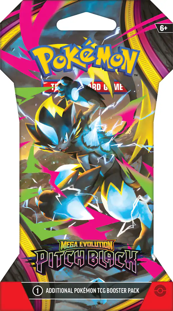 Pokémon TCG ME5.0 Pitch Black Sleeved Booster (Styles May Vary) - Image 2