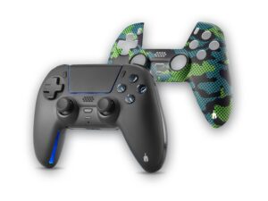 Spartan Gear - Sarissa Wireless Controller (compatible with playstation 5, playstation 4, PC, Switch) (colour: Black + one extra faceplate)