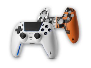 Spartan Gear - Sarissa Wireless Controller (compatible with playstation 5, playstation 4, PC, Switch) (colour: White + one extra faceplate)