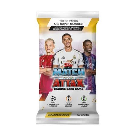 UEFA Champions League Match Attax Trading Cards 2025/26 Booster
