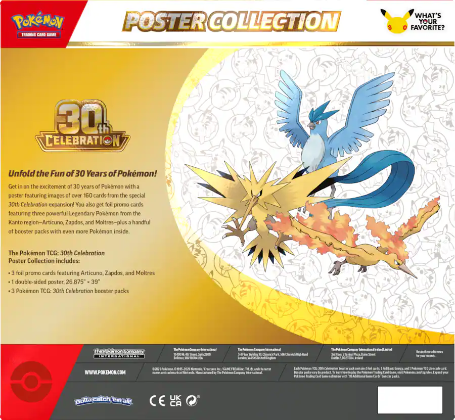 Pokémon TCG 30th Celebration Poster Collection - Image 2