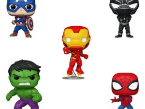 Funko Pop! Marvel 5-Pack Spider-Man/Iron Man/Captain America/Hulk/Black Panther